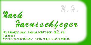 mark harnischfeger business card